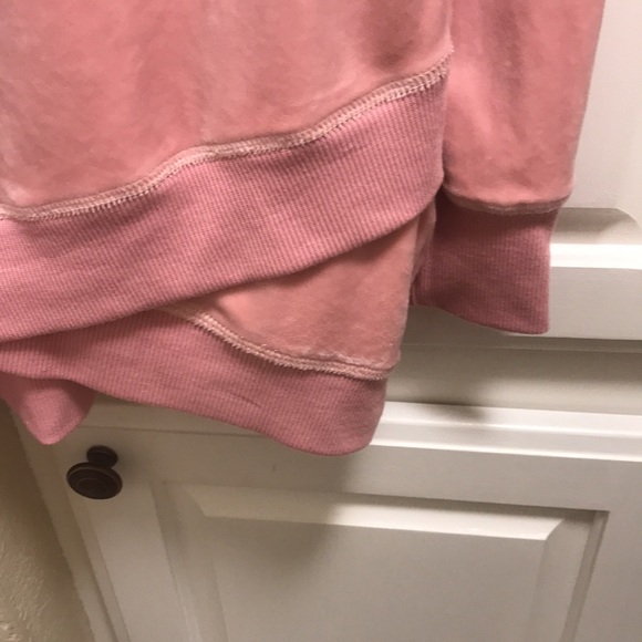 Nanette Lepore pink velour hooded sweatshirt - Picture 6 of 12